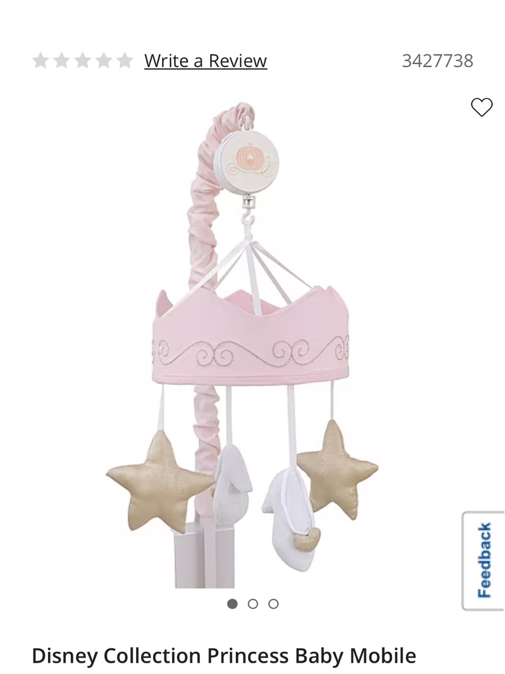 Princess Pink Baby Mobile